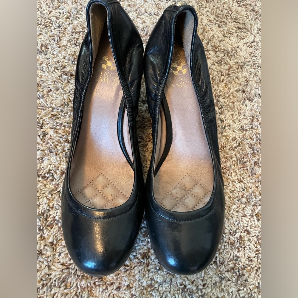 Vince Camuto leather wedges size 7